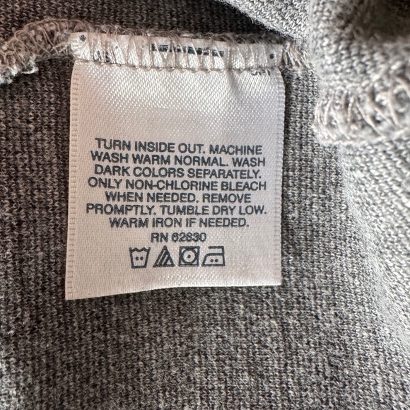 Lands' End Women's Sweater Long Sleeve Fair Isle Turtle Neck Lightweight Gray XL - Picture 7 of 13